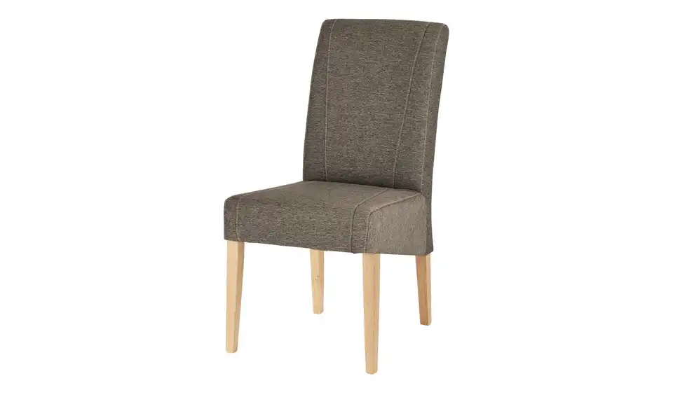 Woodford Polsterstuhl mit Massivholzgestell Silke BHT 49|98|62 cm, Flachgewebe