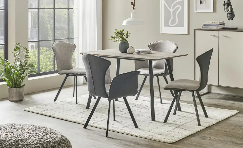 uno Esszimmerstuhl im Kombi-Bezug Griffin BHT 62|85,5|59,5 cm, Webstoff fein