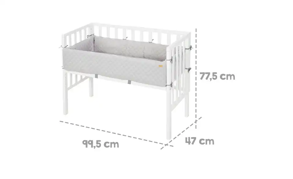 Roba Beistellbett Style BHL 47|77,5|99,5 cm