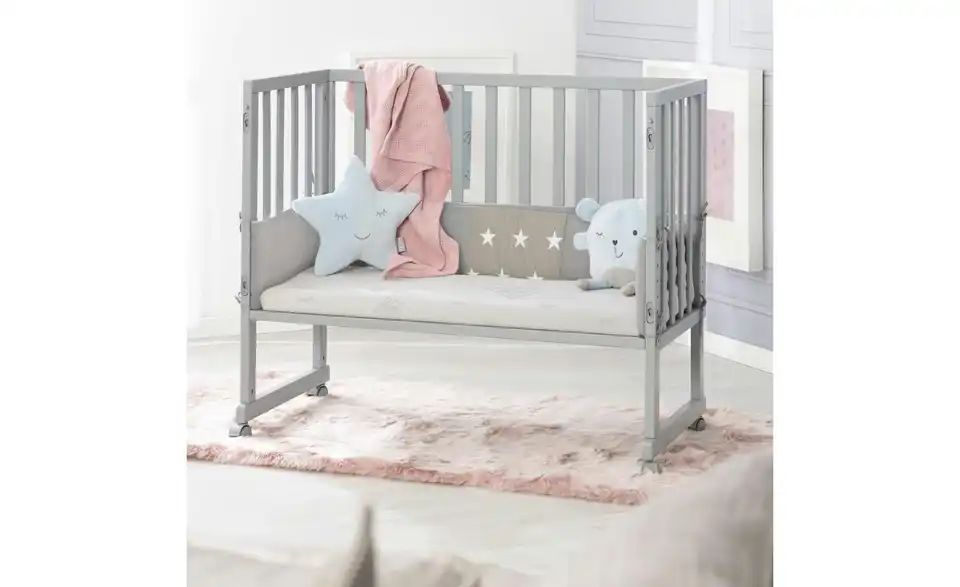 Roba Stuben- u0026 Beistellbett Little Stars BHL 49,5|80,5|90 cm