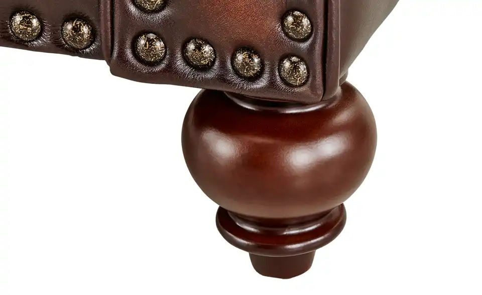 uno Ledersofa im Vintagelook Chesterfield BHT 183|80|100 cm, Leder