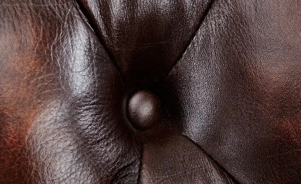 uno Ledersofa im Vintagelook Chesterfield BHT 183|80|100 cm, Leder