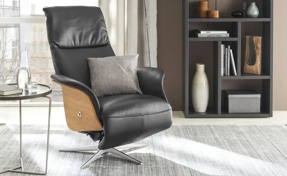 Nils Olsen Relaxsessel Leder / Kunstleder Frederik BHT 78|113|79 cm, Leder