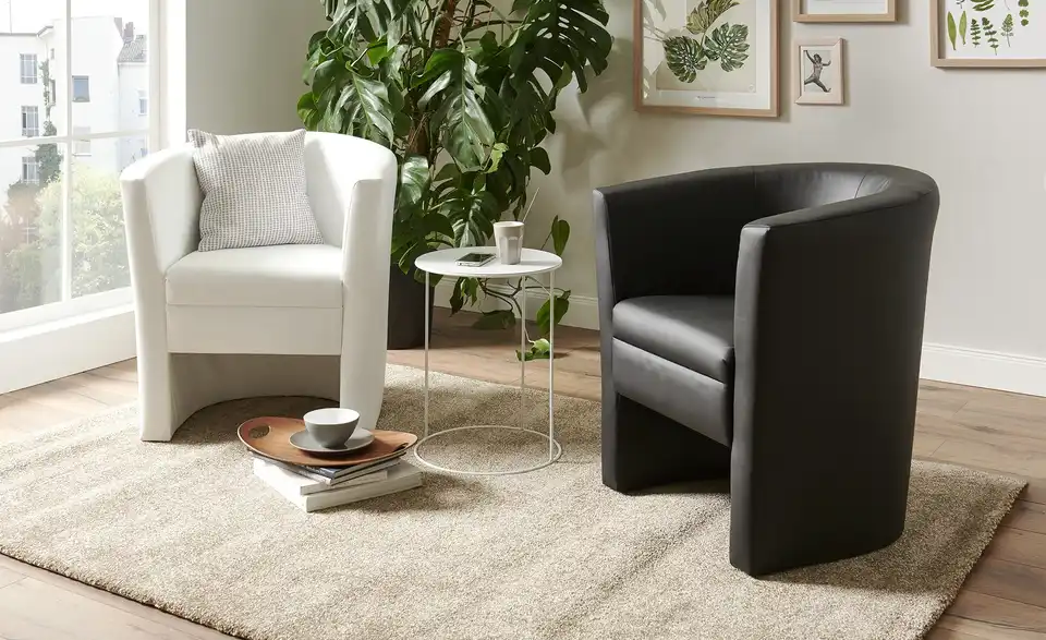 Cocktailsessel schwarz Boel BHT 73|78|60 cm, Kunstleder