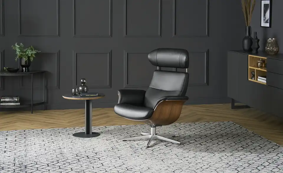 Relaxsessel drehbar Timeout BHT 80|101|81 cm, Leder