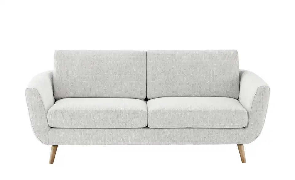 SOHO Sofa weiß - Webstoff Smilla BHT 197|85|93 cm, Flachgewebe
