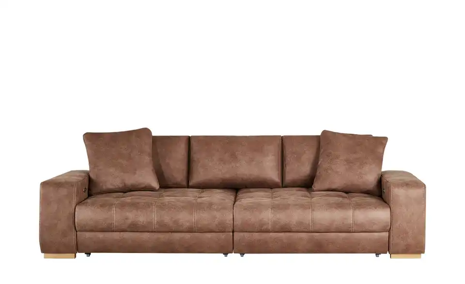 bobb Big Sofa cognac - Microfaser Caro BHT 302|68|136 cm, Mikrofaser in Leder-Optik bobb Big Sofa cognac - Microfaser Caro BHT 302|68|136 cm, Mikrofaser in Leder-Optik