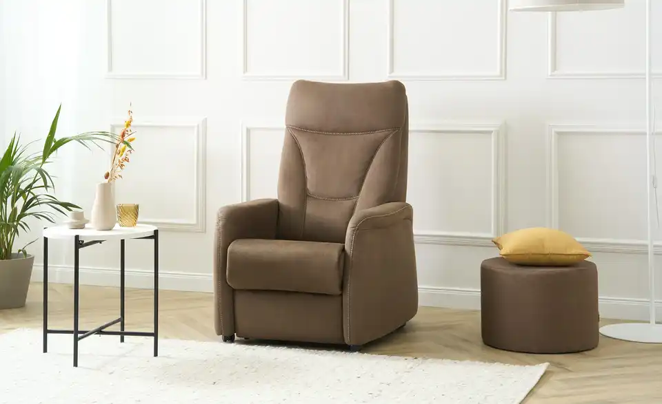 Hukla Fernsehsessel Mikrofaser Manuel BHT 78|108|90 cm, Mikrofaser