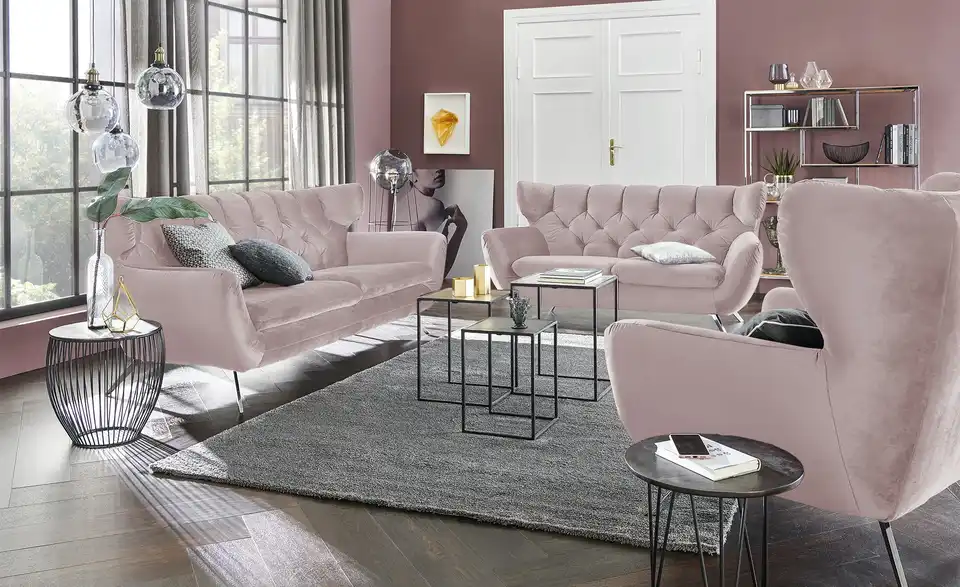 Jette Home Sofa Caldara BHT 175|94|95 cm, Samt