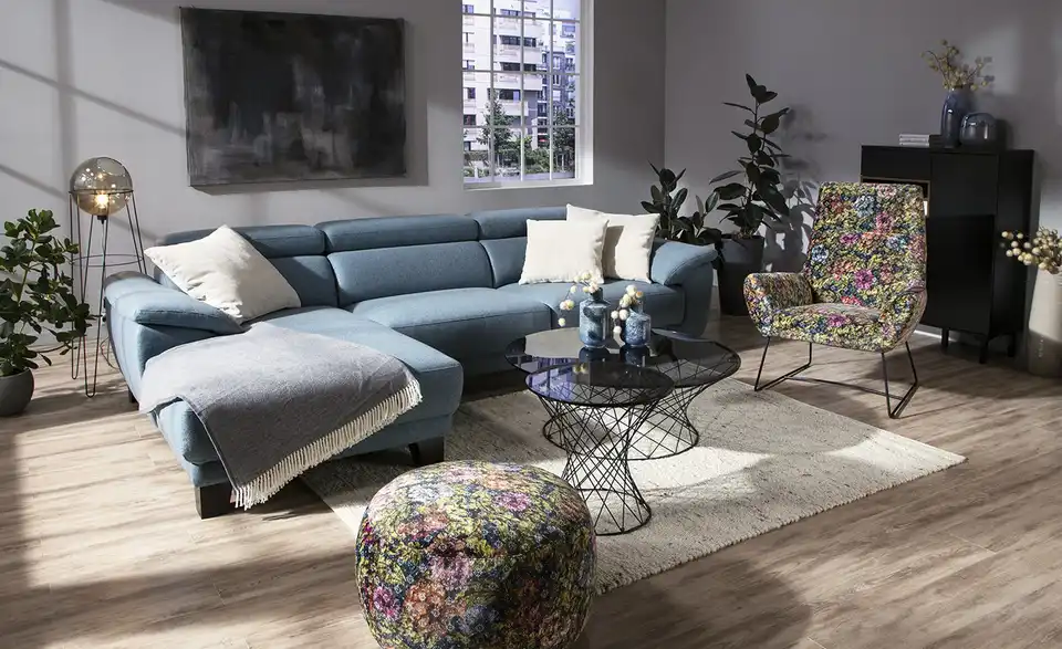 Max Schelling Sessel Blumenmuster Master BHT 82|102|81 cm, Velours