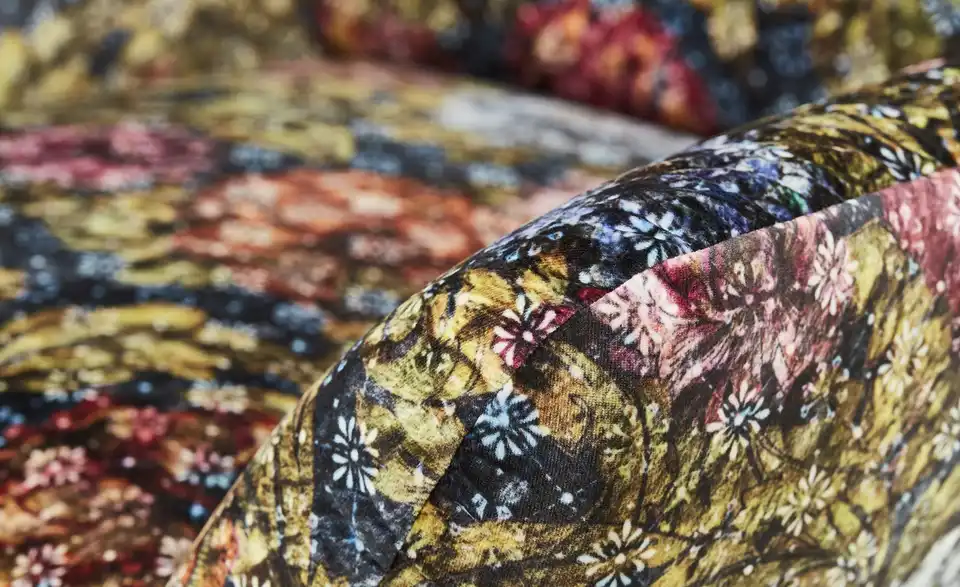 Max Schelling Sessel Blumenmuster Master BHT 82|102|81 cm, Velours