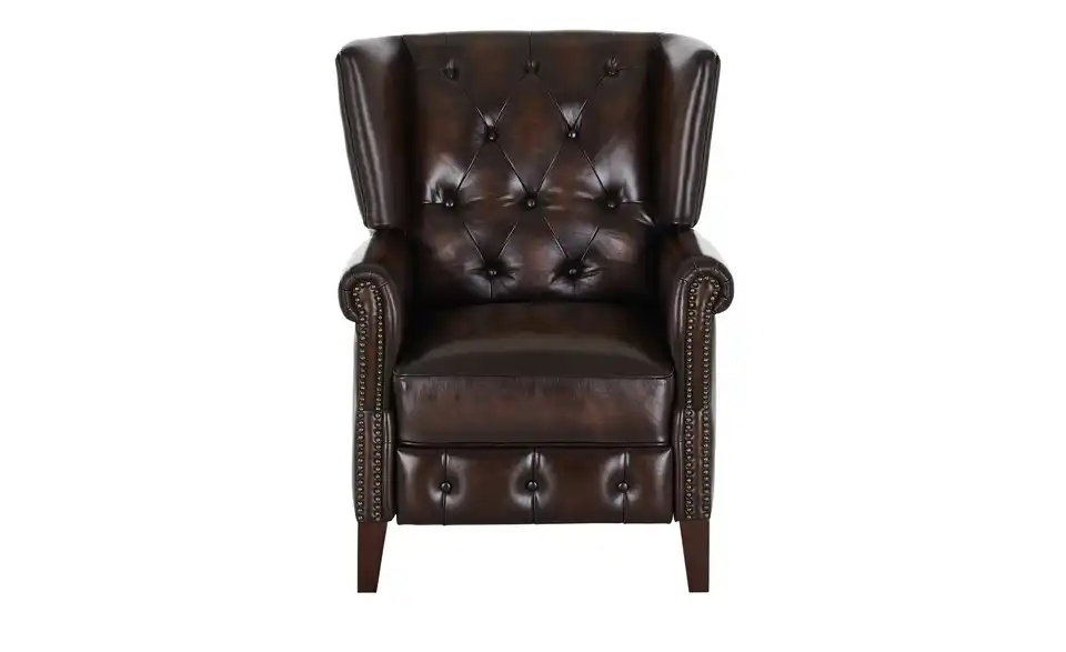 uno Relaxsessel aus Echtleder Chesterfield BHT 82|103|95 cm, Leder