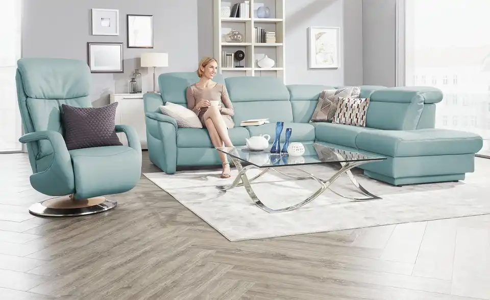 himolla Ecksofa Leder 9707 BHT 275|84|245 cm, Leder