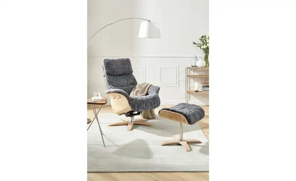 Nils Olsen Relaxsessel aus Schaffell Balance BHT 76|106|115 cm