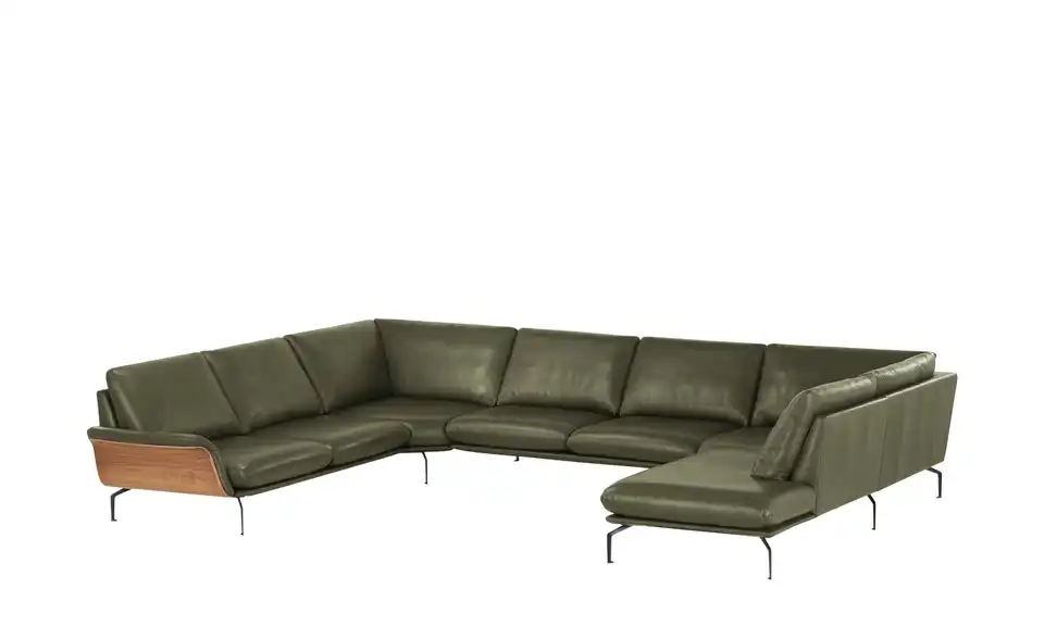 Nils Olsen Leder-Wohnlandschaft Alva BHT 404|87|309 cm, Leder