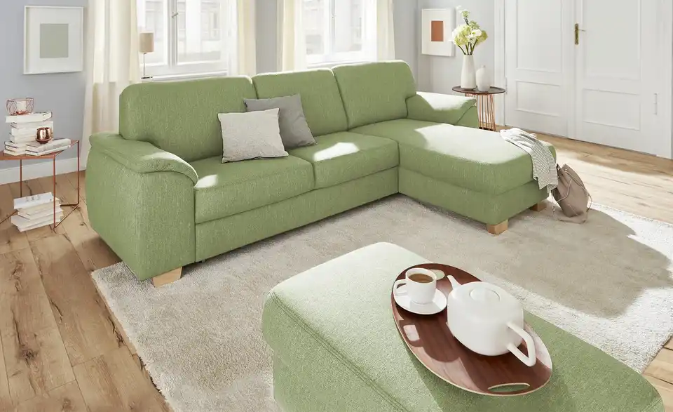 smart Ecksofa Valencia BHT 281|90|173 cm, Flachgewebe