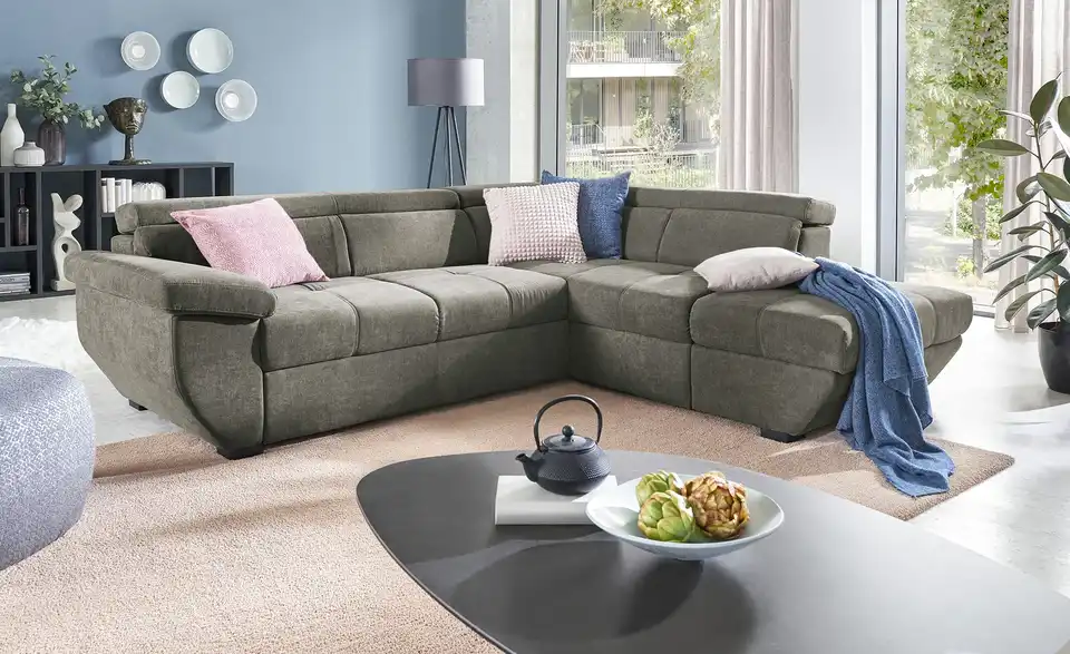 uno Ecksofa Formula BHT 262|79|224 cm, Velours
