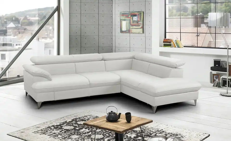 uno Ecksofa aus Kunstleder David BHT 256|74|208 cm, Kunstleder