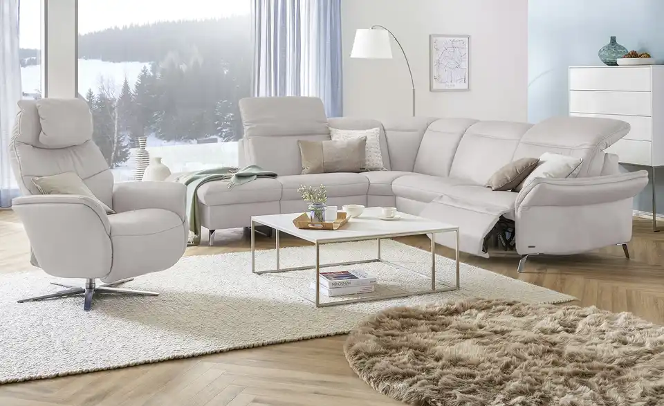 himolla Ecksofa 1065 BHT 286|84|255 cm, Leder