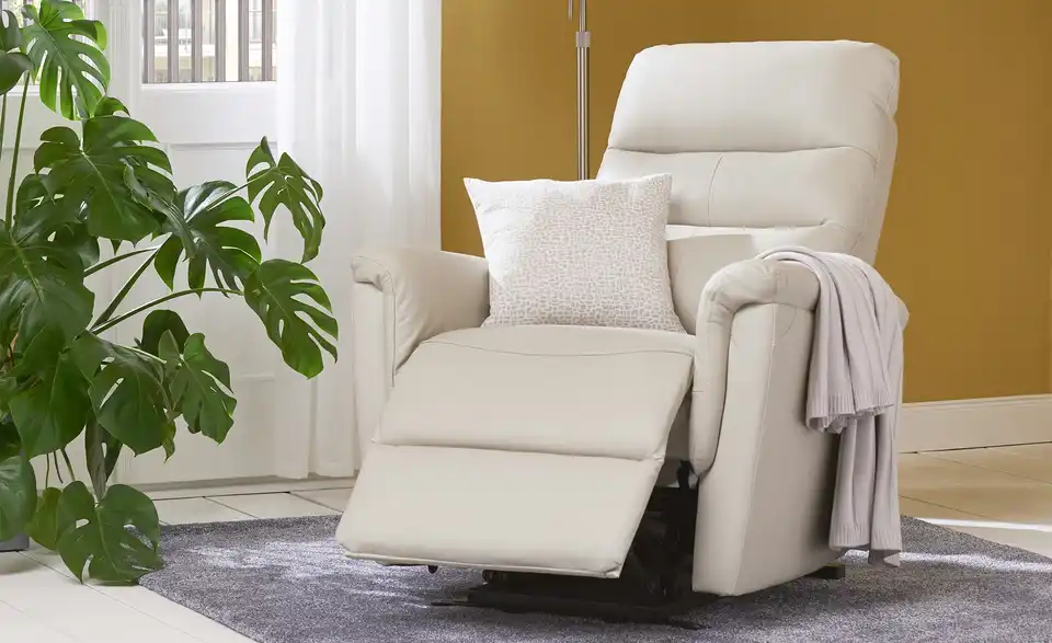 uno TV-Sessel mit Aufstehhilfe Jack BHT 82|103|93 cm, Leder