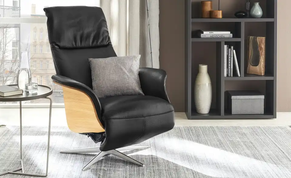 Nils Olsen Drehsessel mit Relaxfunktion Frederik BHT 78|113|79 cm, Leder