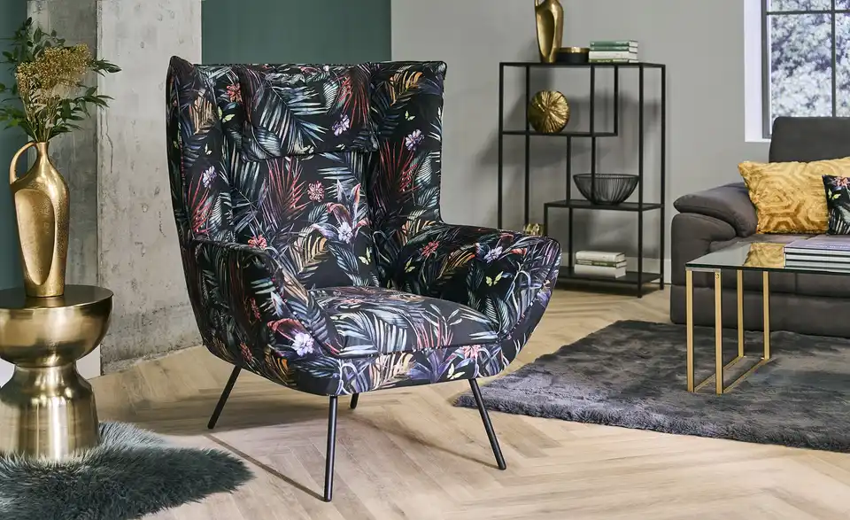 Max Schelling Sessel Eureka BHT 90|112|94 cm, Velours