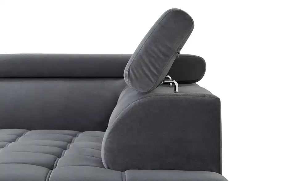 uno Ecksofa aus Mikrofaser Carrara BHT 266|85|189 cm, Mikrofaser in Velours-Optik