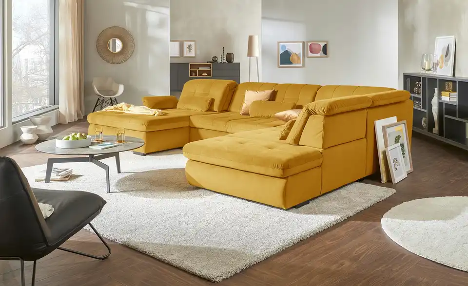 Lounge Collection Wohnlandschaft Spencer BHT 382|102|260 cm, Mikrofaser