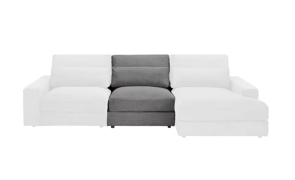 Element Einsitzer ohne Armlehne Branna BHT 90|88|120 cm, Cordstoff Element Einsitzer ohne Armlehne Branna BHT 90|88|120 cm, Cordstoff