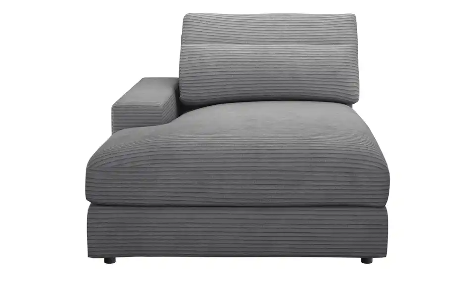 Element Ottomane Armlehne links Branna BHT 116|88|164 cm, Cordstoff