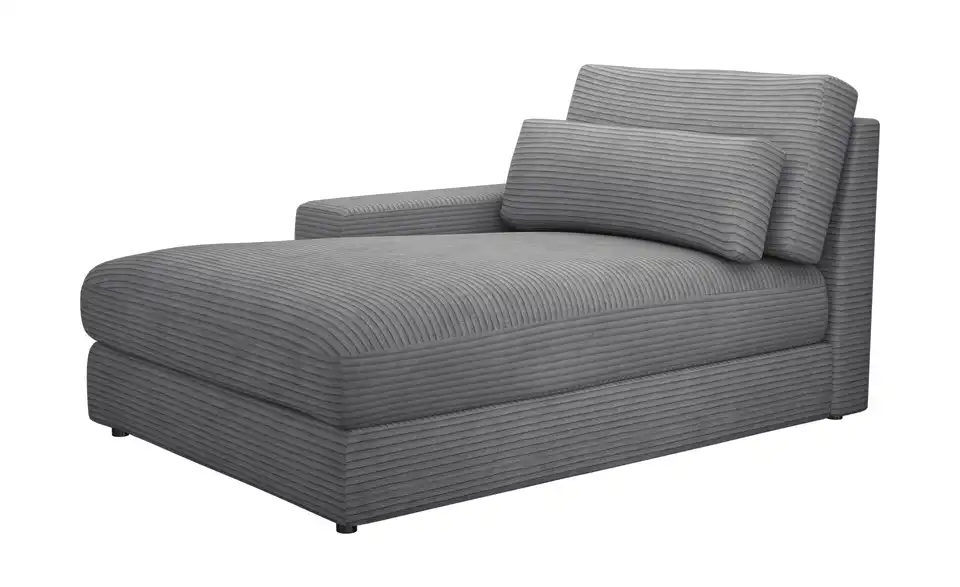 Element Ottomane Armlehne links Branna BHT 116|88|164 cm, Cordstoff