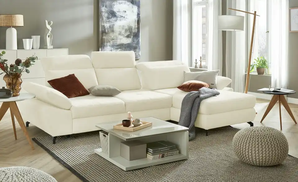 switch Ecksofa Paolo BHT 292|84|192 cm, Flachgewebe
