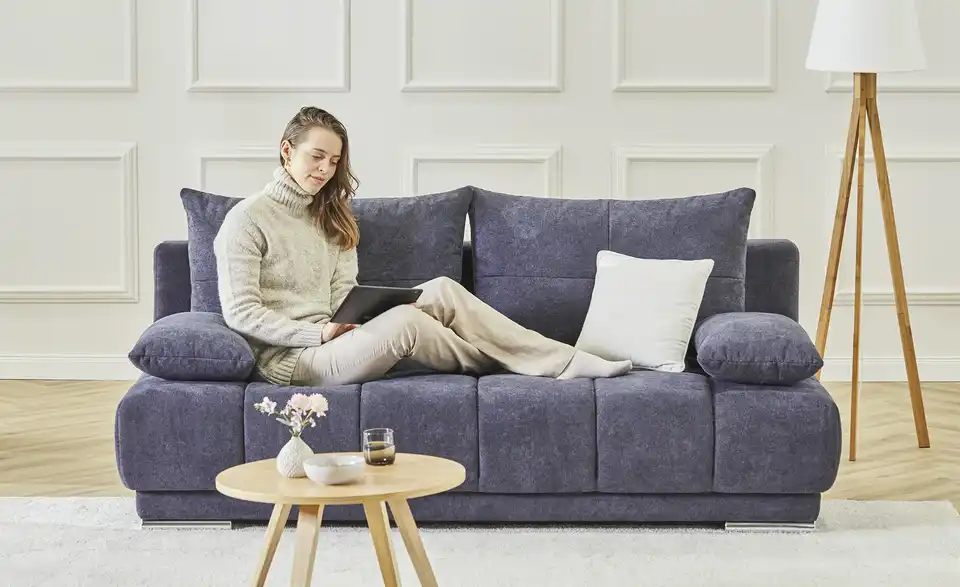 bobb Einzelsofa mit Schlaffunktion Isalie de Luxe BHT 206|92|105 cm, Flachgewebe