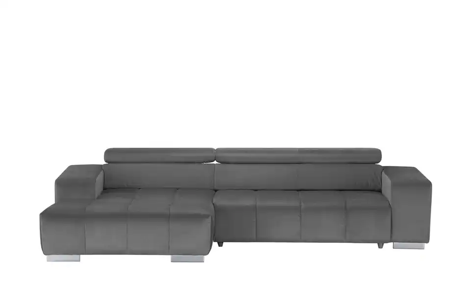 uno Ecksofa mit Kopfteilverstellung Origo BHT 307|73|186 cm, Mikrofaser