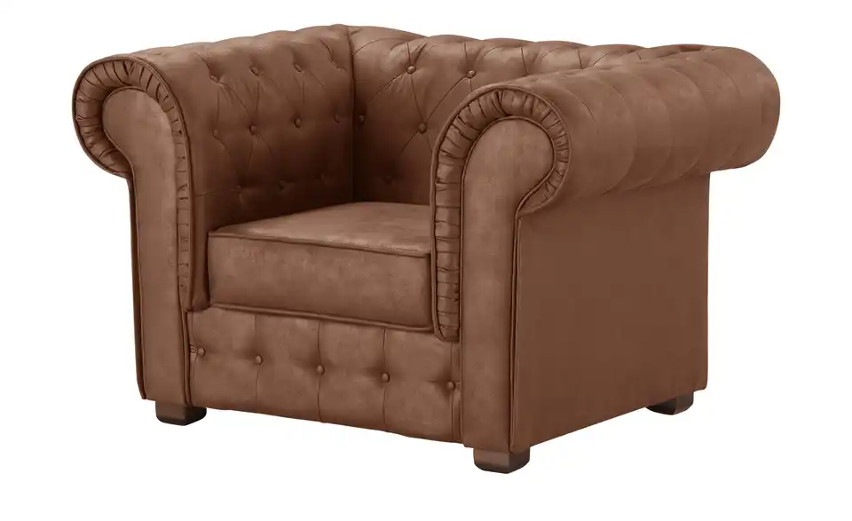 Sessel Chester BHT 121|77|94 cm, Mikrofaser in Leder-Optik