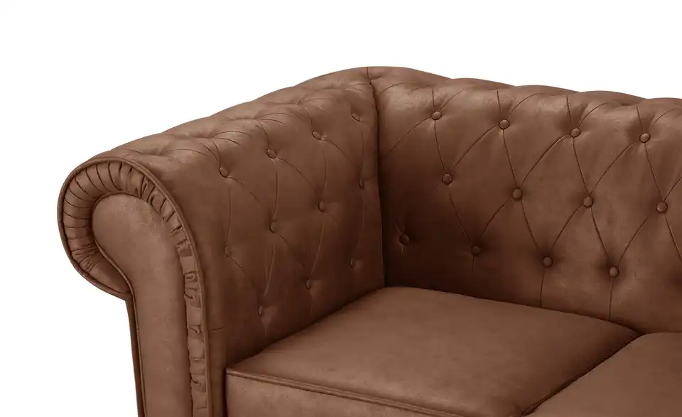 Sofa Chester BHT 175|77|94 cm, Mikrofaser in Leder-Optik