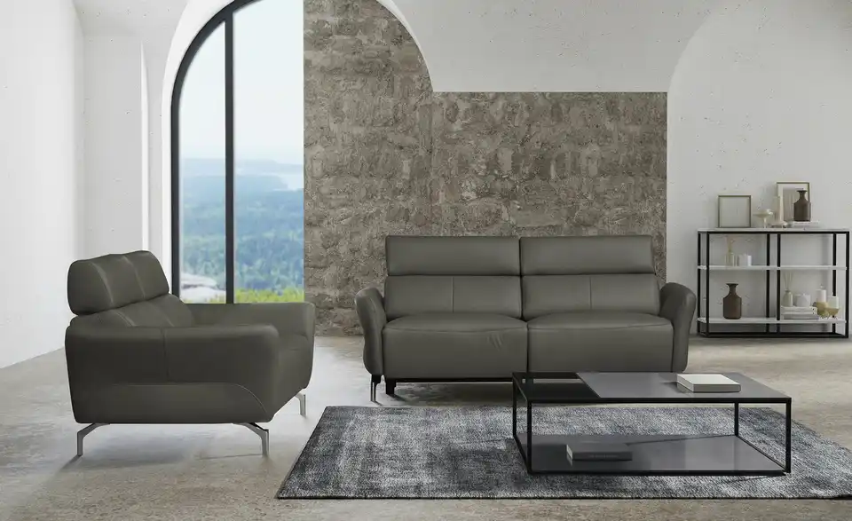uno Sofa 3-sitzig Messina BHT 198|88|101 cm, Leder