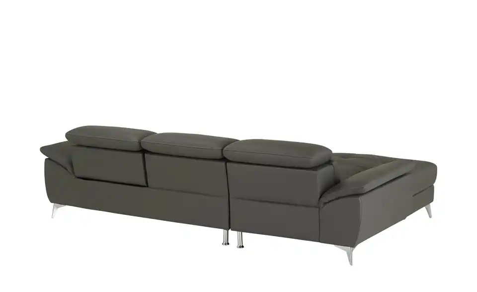 uno Leder-Ecksofa Danae klein BHT 282|78|166 cm, Leder