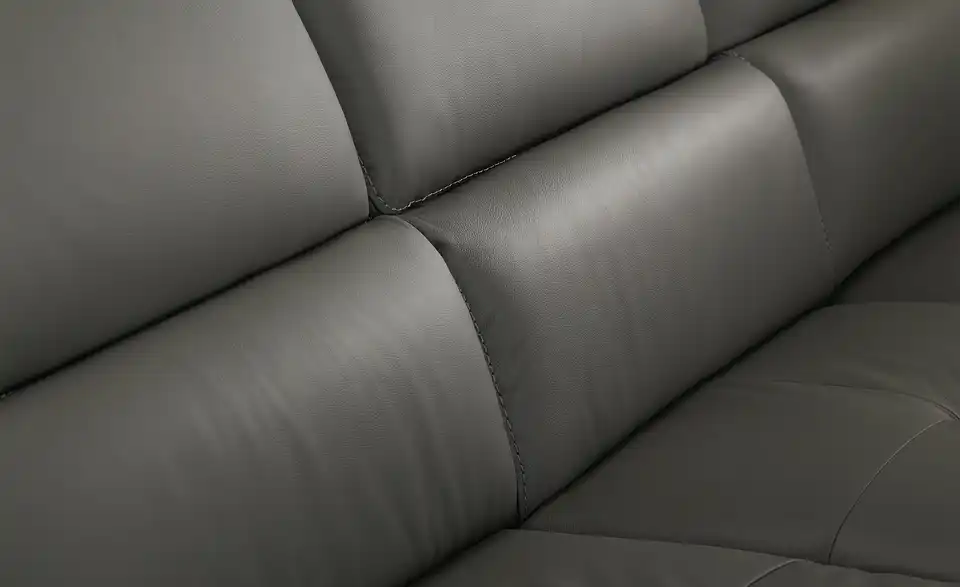 uno Leder-Ecksofa Danae klein BHT 282|78|166 cm, Leder