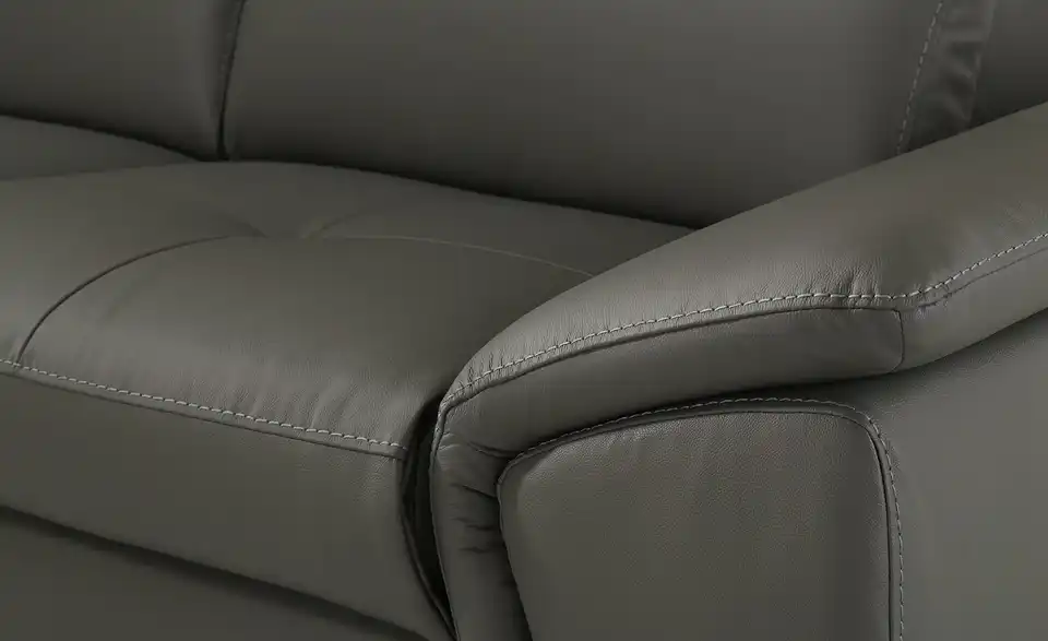 uno Leder-Ecksofa Danae klein BHT 282|78|166 cm, Leder