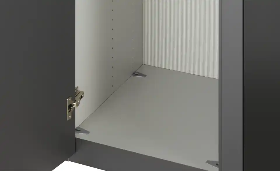 Drehtürenschrank 300 cm mit Glastüren Uma BHT 300|216|67 cm