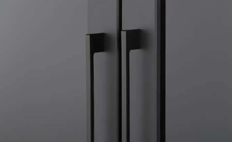 Drehtürenschrank 300 cm mit Glastüren Uma BHT 300|216|67 cm