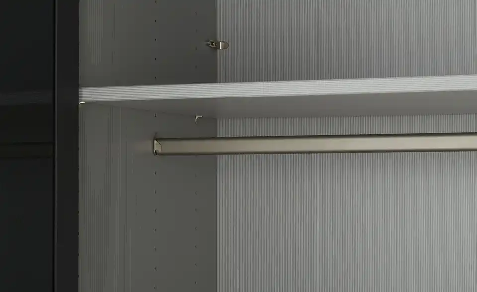 Drehtürenschrank 300 cm mit Glastüren Uma BHT 300|216|67 cm