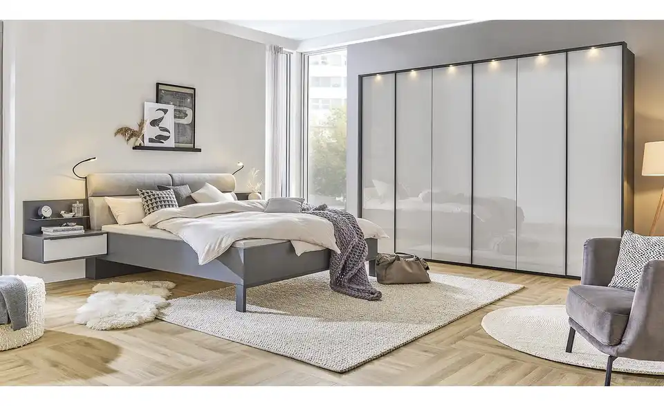 Nachtkonsolenkombination Glassystem BHT 60|56,1|46 cm