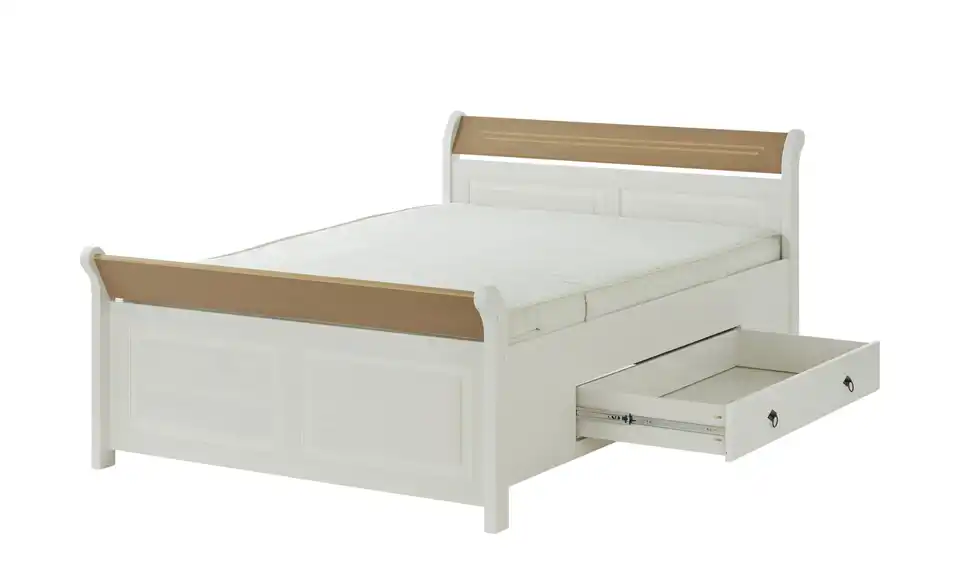 Bettgestell Massivholz Fehmarn BHL 145|90|226 cm