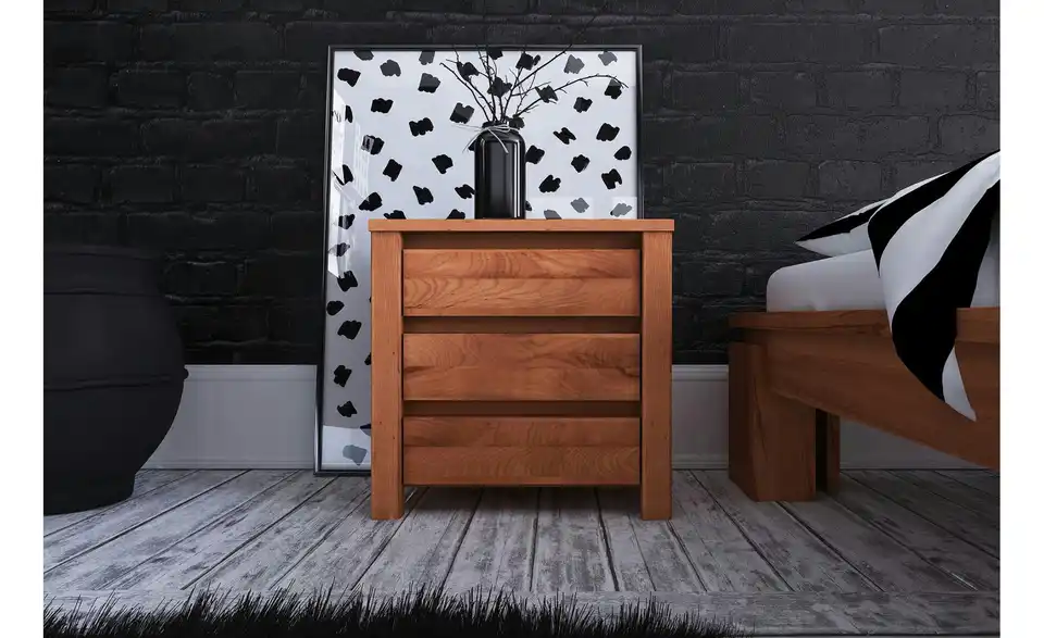 Nachttisch mit 3 Schüben BHL 51|51|30 cm