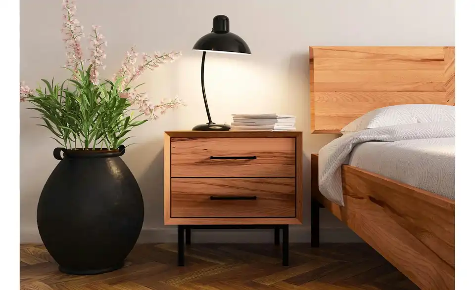 Nachttisch mit 2 Schüben BHL 51|50|40 cm Nachttisch mit 2 Schüben BHL 51|50|40 cm