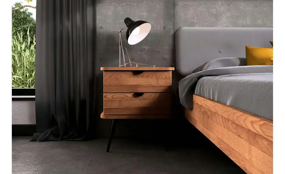 Nachttisch mit 2 Schüben BHL 50|57|41 cm Nachttisch mit 2 Schüben BHL 50|57|41 cm