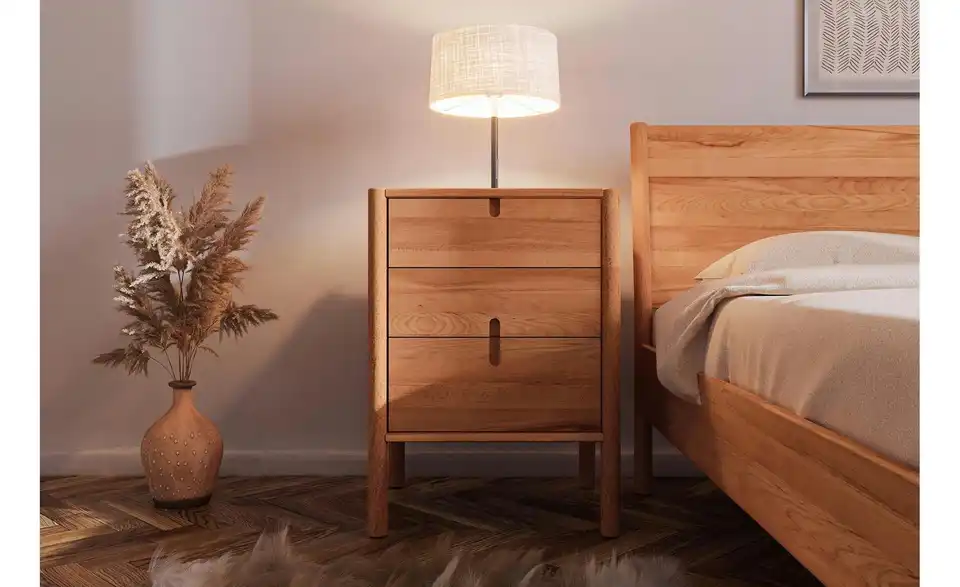 Nachttisch hoch mit 2 Schüben BHL 60|69|36 cm