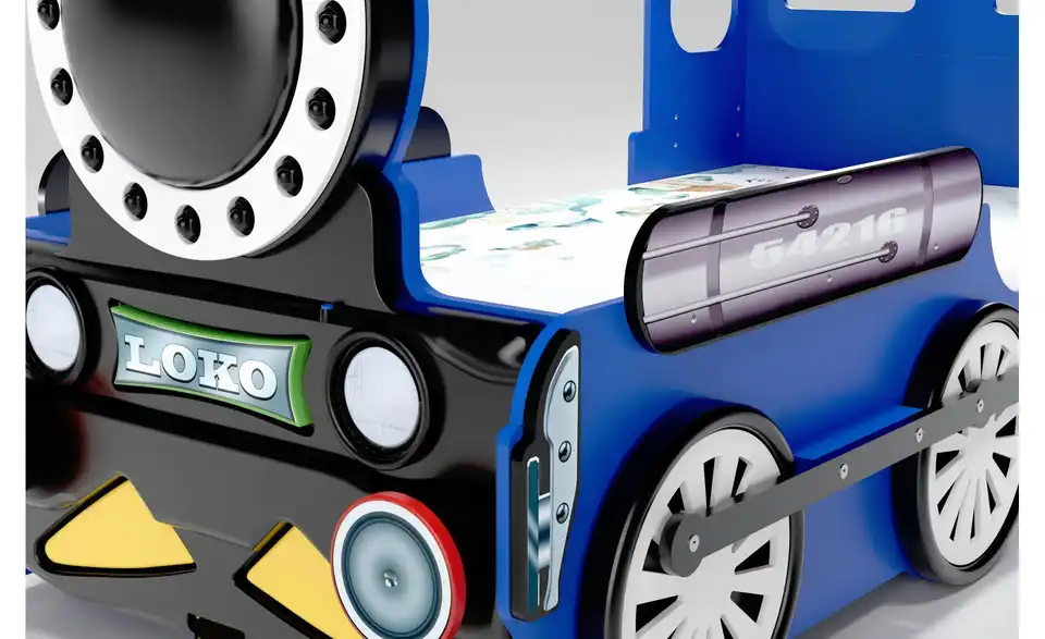 Autobett Lokomotive BHL 120|137,5|205 cm